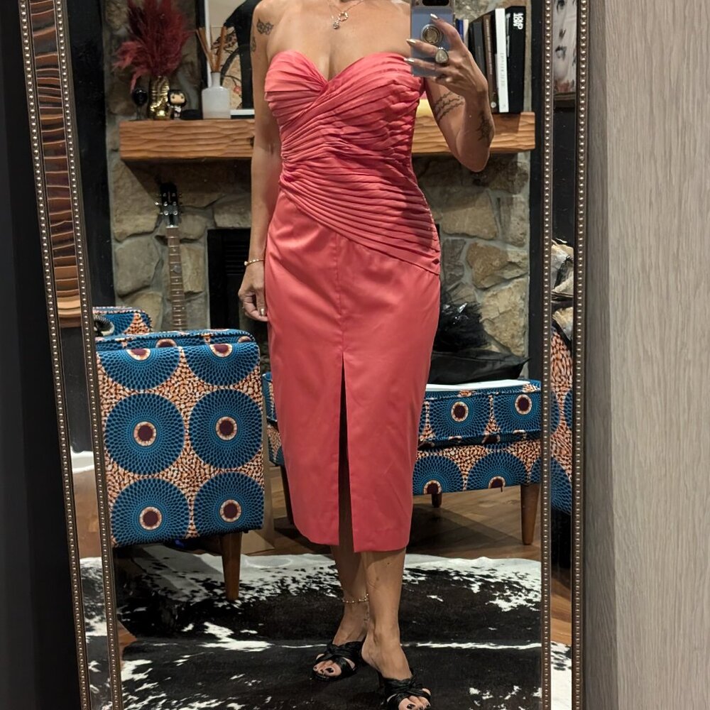 Rotate strapless cocktail dress